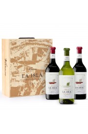 Estuche Combinado Vivanco La Isla 2 bot. Tinto + 1 bot. Blanco