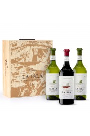 Estuche Combinado Vivanco La Isla 2 bot. Blanco + 1 bot. Tinto