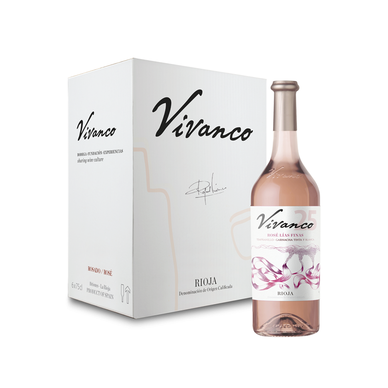Caja de 6 botellas Vivanco Rosé Lías Finas Tempranillo - Garnacha Tinta y Blanca 2025