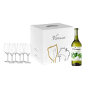 Caja de 6 botellas Vivanco Blanco Lías Finas + 6 copas