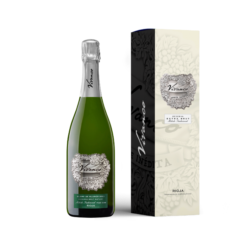 Estuche Vivanco Cuvée Inédita Blanc de Blancs Reserva Brut Nature 2021
